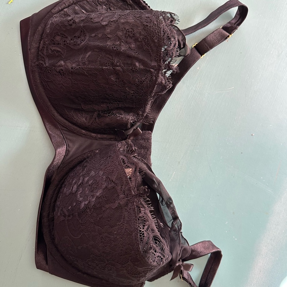 Cacique Black Lace Bra Lingerie Plus Size Valentine’s Day